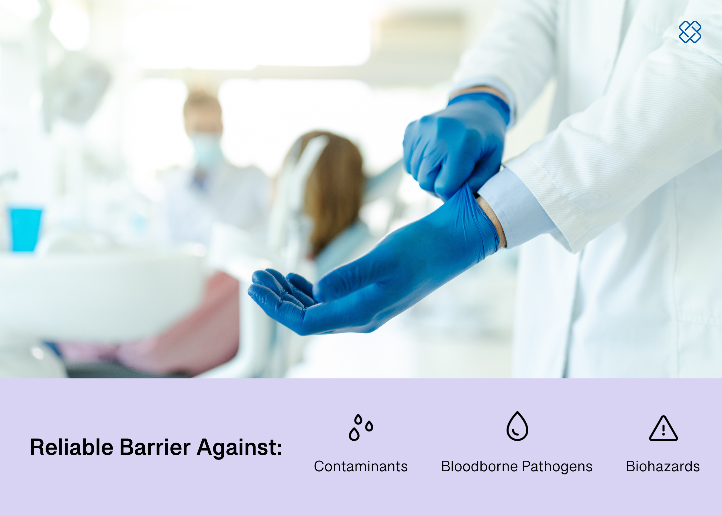 US Made Nitrile Dental Exam Gloves