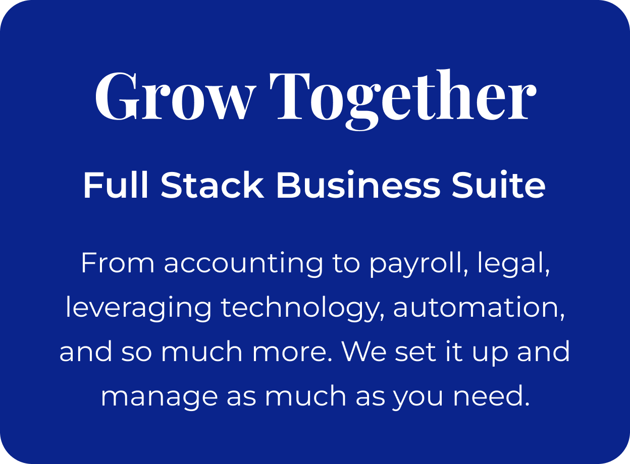 Accounting, payroll, legal